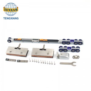 Accessori per mobili Guida Hardware Hardware in legno Rullo scorrevole in legno con 8 ruote